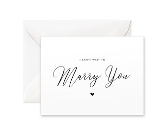 I Can't Wait to Marry You Card | Wedding Day Card, Card for Groom from Bride, Card for Groom, Card for Bride from Groom, Card for Bride
