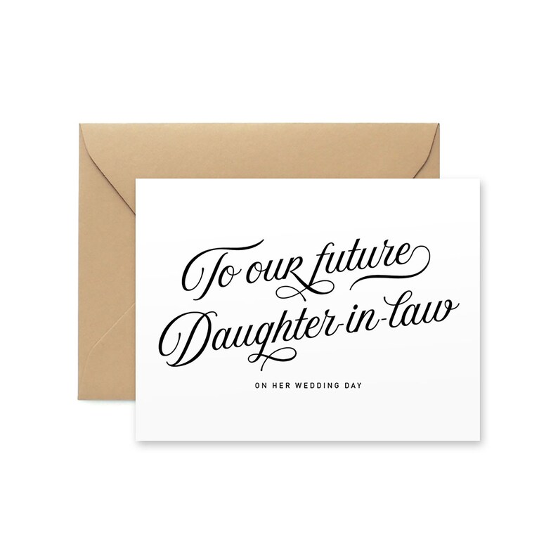 To Our Future Daughterinlaw on Her Wedding Day Card Wedding Day Card
