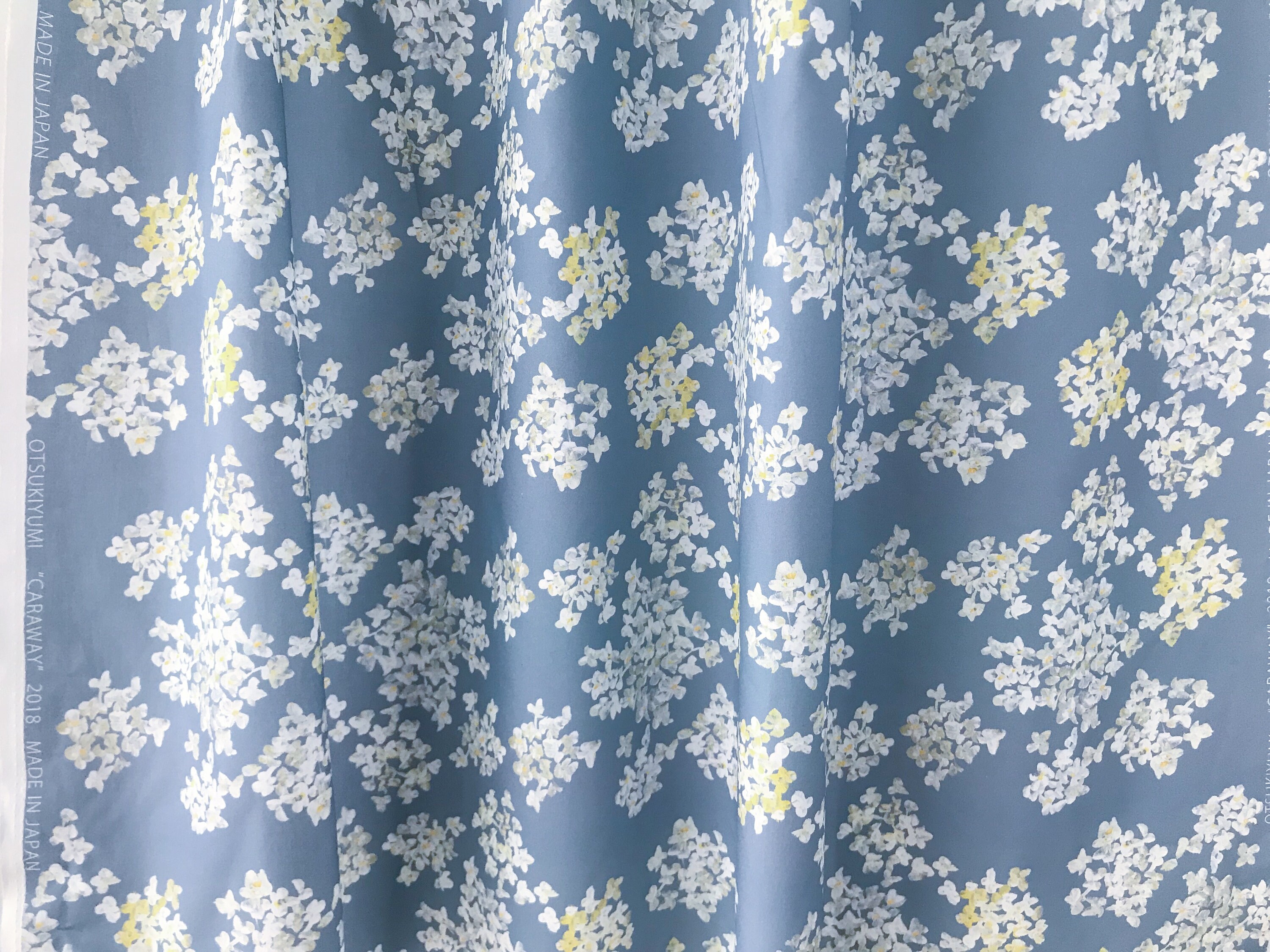 Otsuki Yumi « CARVI » bleu - tissu de créateur japonais, coton mi-lourd Otsuki Yumi « CARVI » bleu coton - tissu de créateur japonais, coton bleu mi-lourd b0fa20