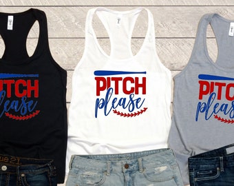 Baseball mom Tank, Baseball mom Tee, Pitch Please, Pitch Please Tank, Pitch Please Tee, Pitch Please T-Shirt, Baseball Tee, Baseball Tank