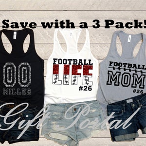 Football Mom Tank, Football Mom Tee, Football Mom T-Shirt, Football Mom Hoodie, Football Mom glitter, Custom Football mom