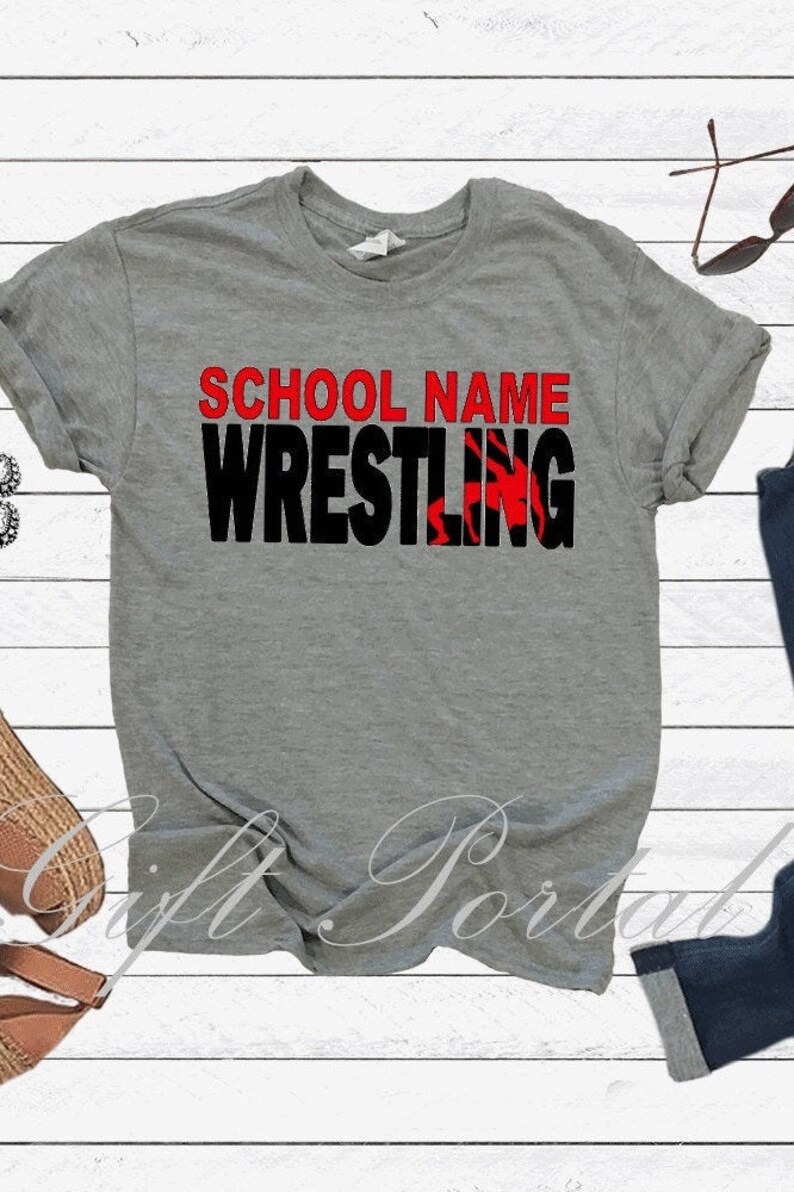 Wrestling Tshirt Custom Wrestling Tee Custom Wrestling Etsy
