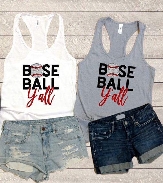 Baseball mom Tank, Baseball mom Tee, Baseball Y'all, Baseball Y'all Tank, Baseball Y'all Tee, Baseball T-Shirt, Baseball Tank, Baseball Mom