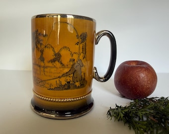 Vintage Arthur Wood Sports Series Fisherman/Angling Beer Stein, England