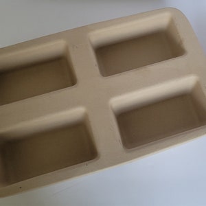 Vtg The Pampered Chef 4 Loaf Pan Family Heritage Stoneware Classics Collection Bakeware, Vtg Kitchen, USA