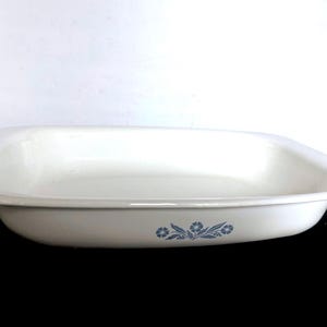 15" Rectangular Roaster, Corning Ware Blue Cornflower by Corning Corelle, Microwave Safe