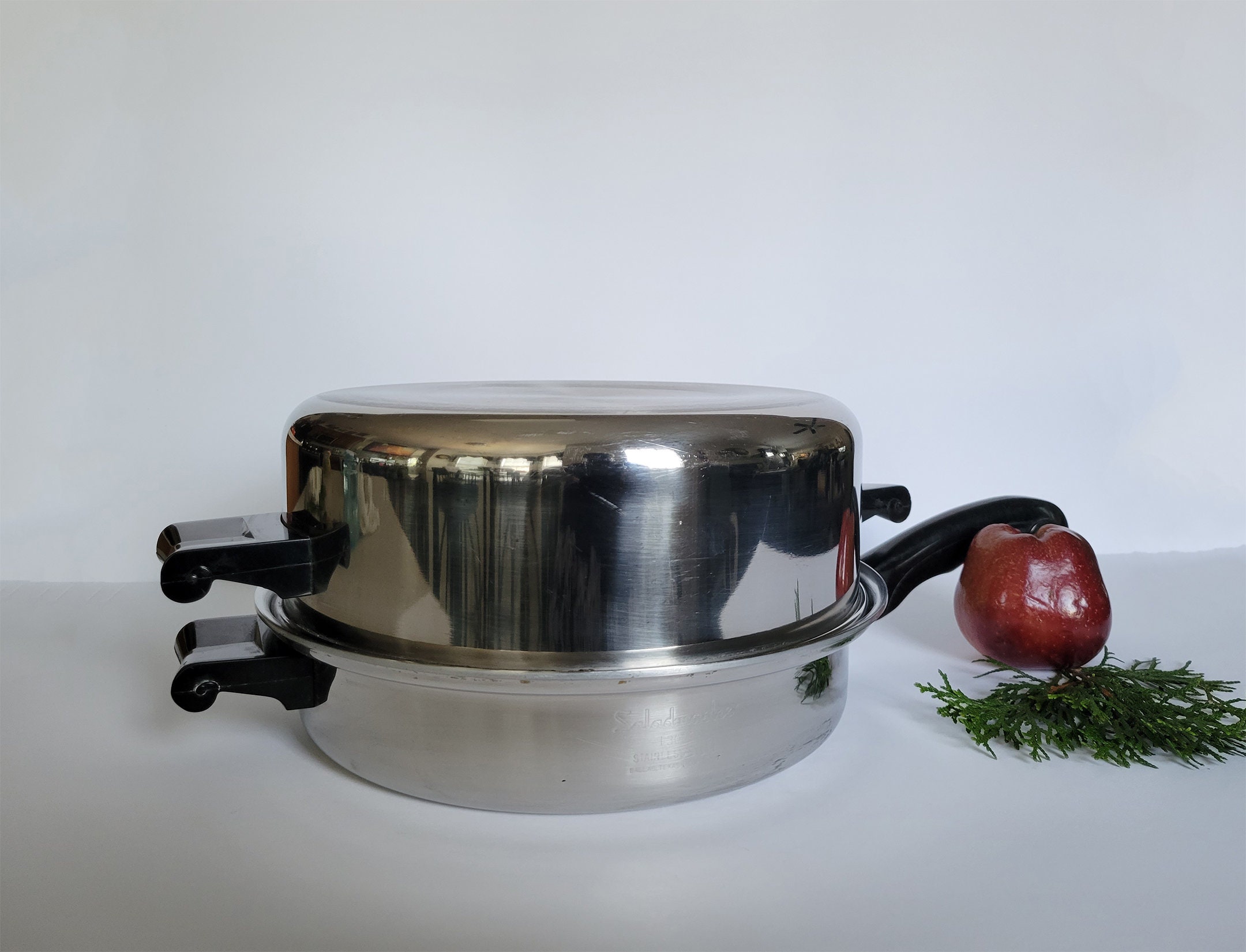 Saladmaster Versa 7 Qt. Wok Tri-ply Surgical Stainless Steel With