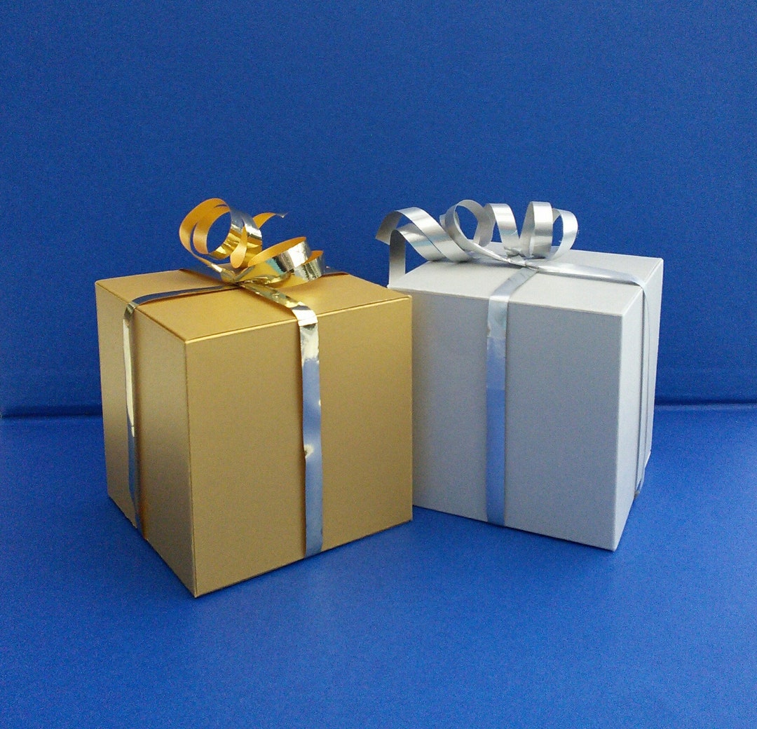 Small Gift Boxes X2 X4 X6 X8 X10 Silver & Gold // Treat Boxes // Handmade Gift Boxes // Party