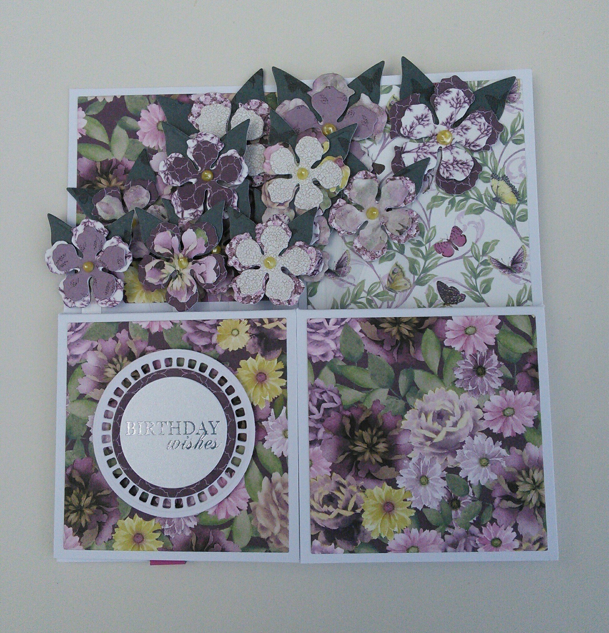 3D Popup Flower Box Birthday Card // Floral Birthday Wishes Etsy UK