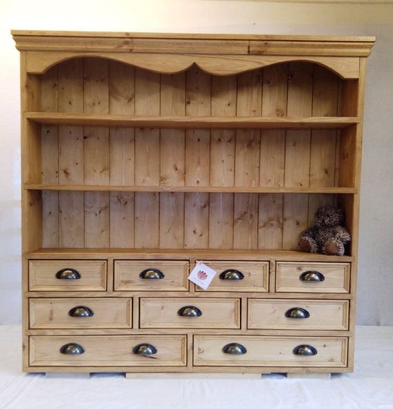 Made To Order Hand Crafted Solid Pine Plate Rack Mini Etsy