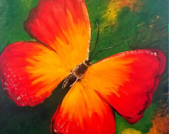 Butterfly wall décor, Butterfly Art, Original Art, Modern art,