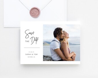 Printable OR Printed Photo Save the Date Cards Photo Save Our Date ...