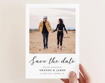 Printable OR Printed Picture Save the Date Cards Photo - Etsy