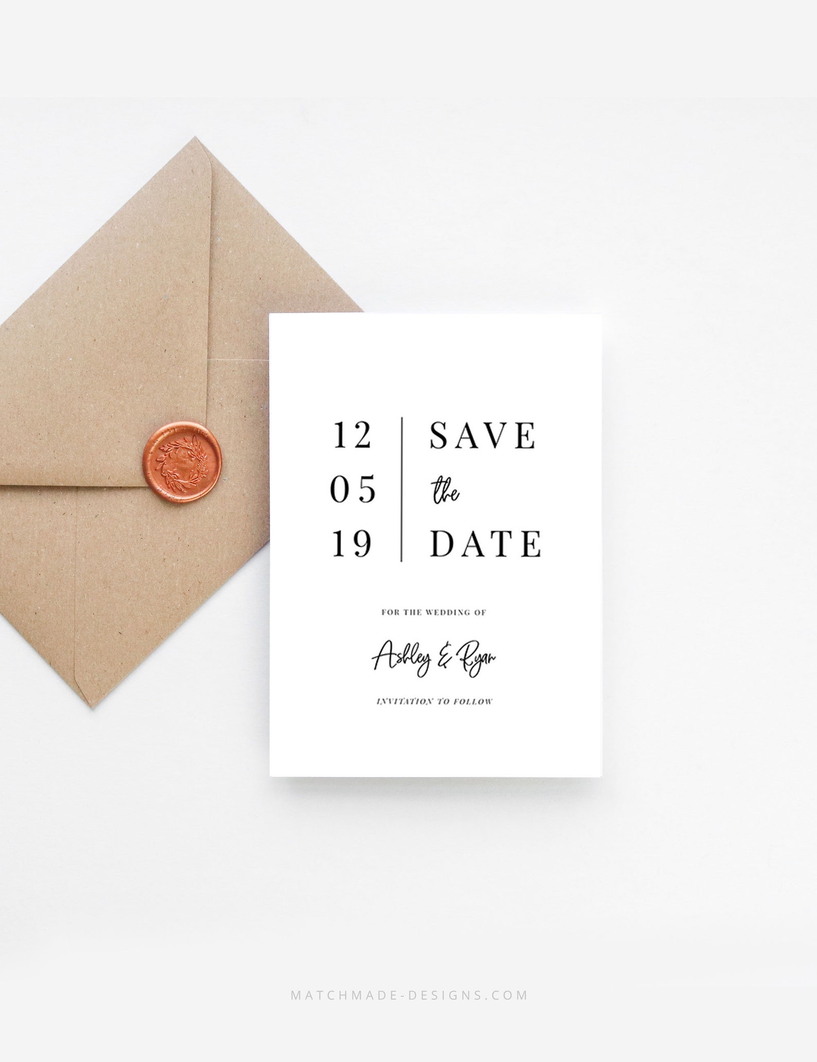 Simple Save the Date Printable Template Save Our Date Download - Etsy ...