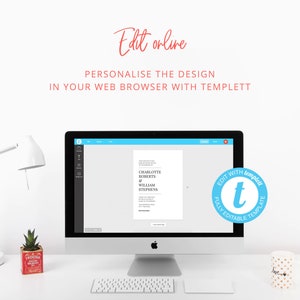 Simple Wedding Invitation Printable Elegant Wedding Invite - Etsy UK