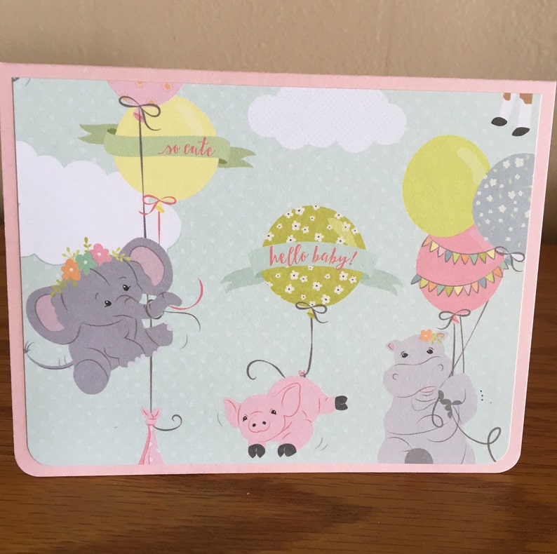 baby announcement notecards baby girl shower invites 12 adorable baby girl cards blank thank you cards baby girl shower thank you notes