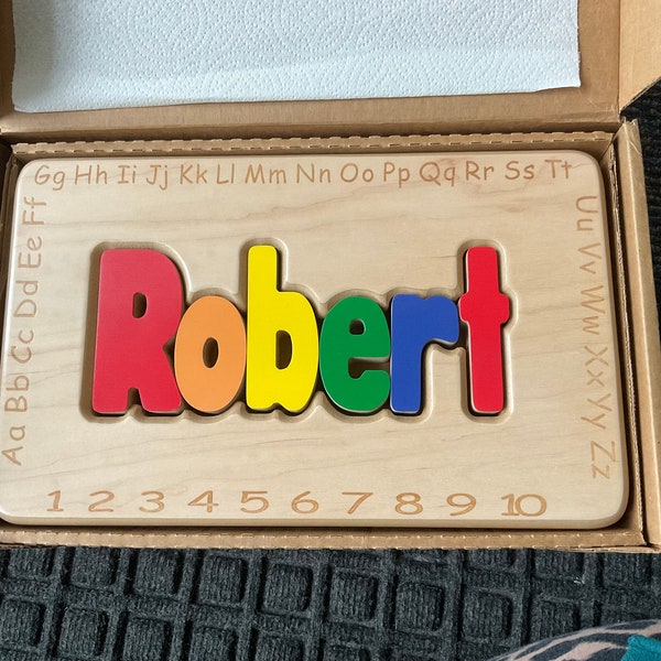 Robert wood puzzle stool