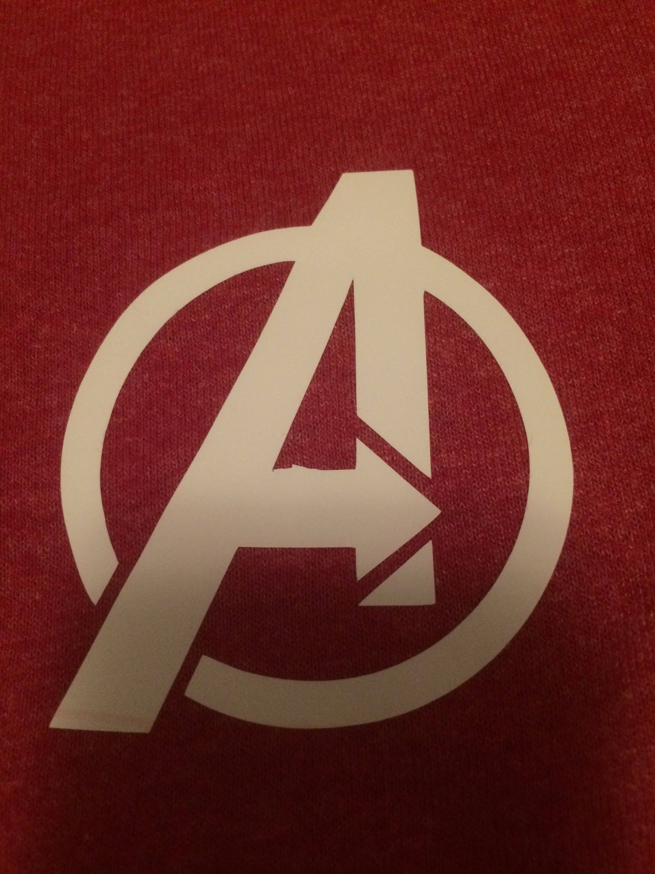 Avengers Symbol Logo Heat Transfer Vinyl Etsy