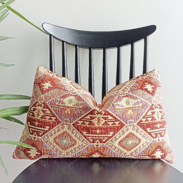 Turkish Pillow Mustard Lumbar Pillow CUSTOM size Kilim Pillow 12×24 16×24 18×18 12×26 Lumbar Pillow Cover