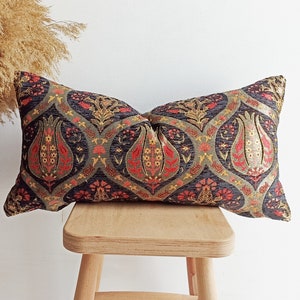Long Lumbar Pillow, Lumbar Pillow Cover, Large Size Pillows, Black Pillow All CUSTOM Size Black Pillows Outdoor Pillows Decorative Pillows