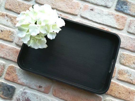 Wood Tray Coffee Table Tray Rustic Serving Tray Decorative Etsy