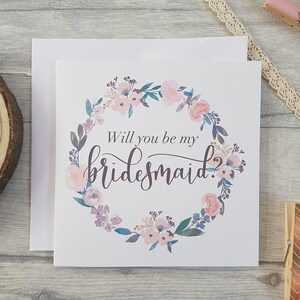Você será minha dama de honra, cartão de dama de honra, cartões de casamento, festa nupcial, proposta de dama de honra, presente de dama de honra, pergunte à dama de honra, cartão floral