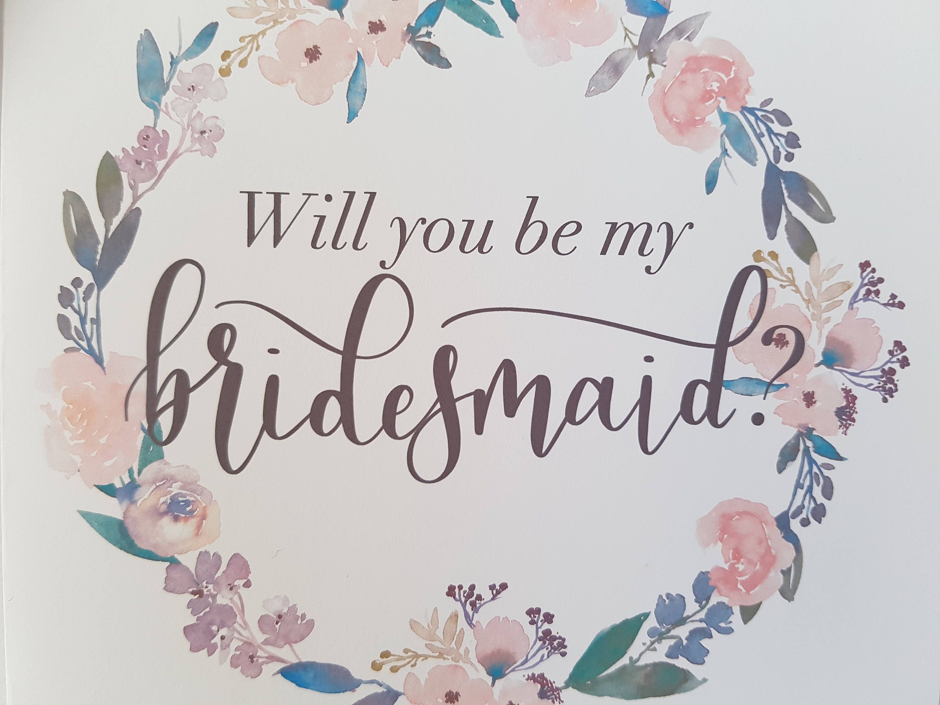 Will You Be My Bridesmaid Bridesmaids Card Wedding Cards Etsy — free download