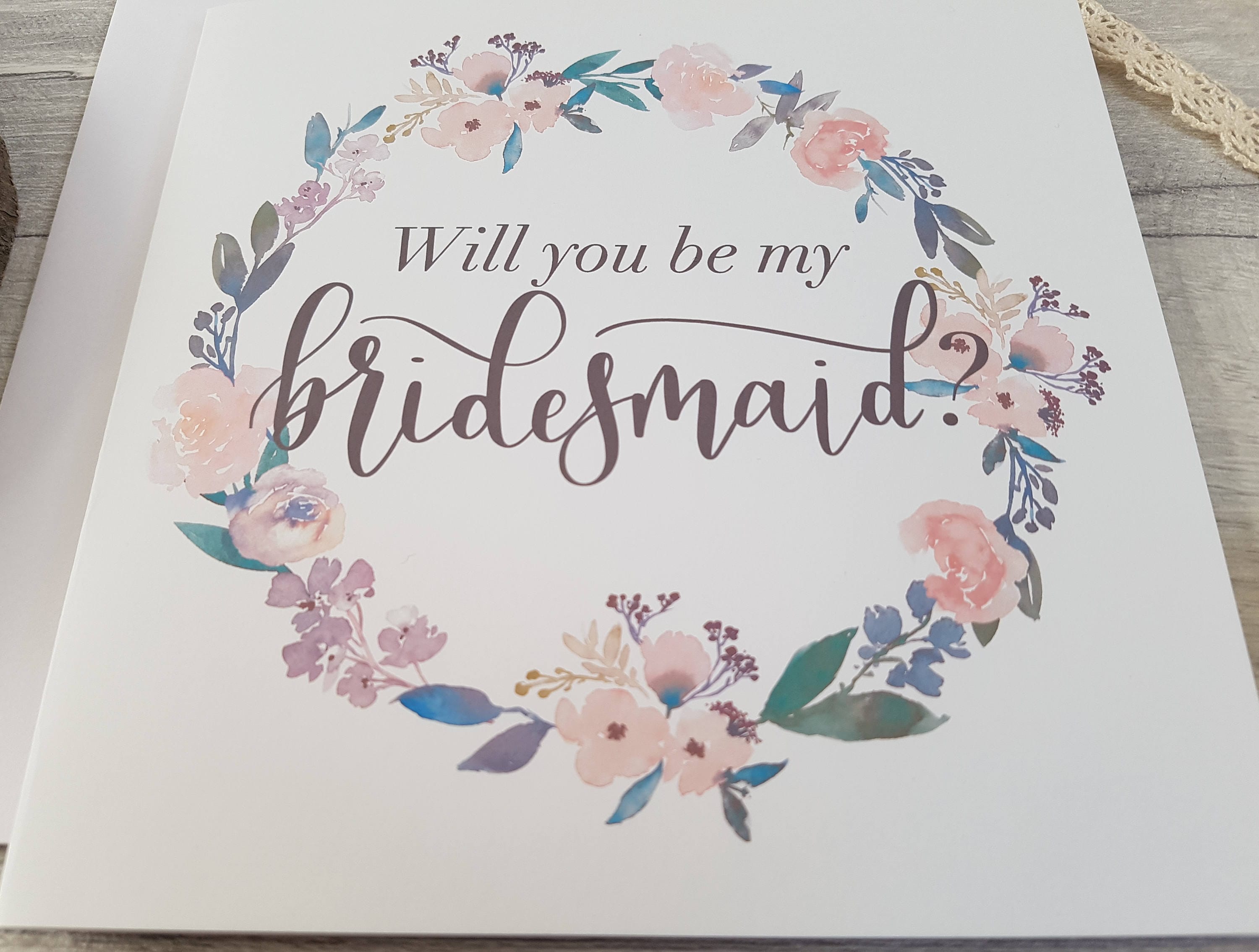 Will You Be My Bridesmaid Bridesmaids Card Wedding Cards Etsy — free download