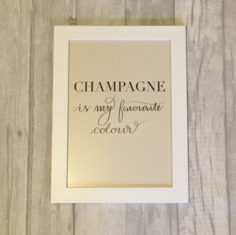Prints For The Home Modern Print Bedroom Decor Dressing Room Boutique Wall Art Living Room Champagne Modern Calligraphy