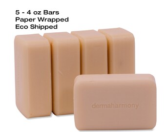 DermaHarmony 5% Sulfur &  2 Percent Salicylic Acid Bar Soap 4 oz - 5 Pack - ECO Packaged