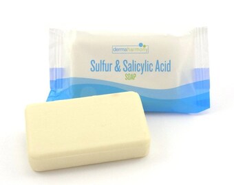 DermaHarmony 10 Percent Sulfur and 3 Percent Salicylic Acid Bar Soap 3.7 oz – Crafted for Those with Acne and Skin Conditions