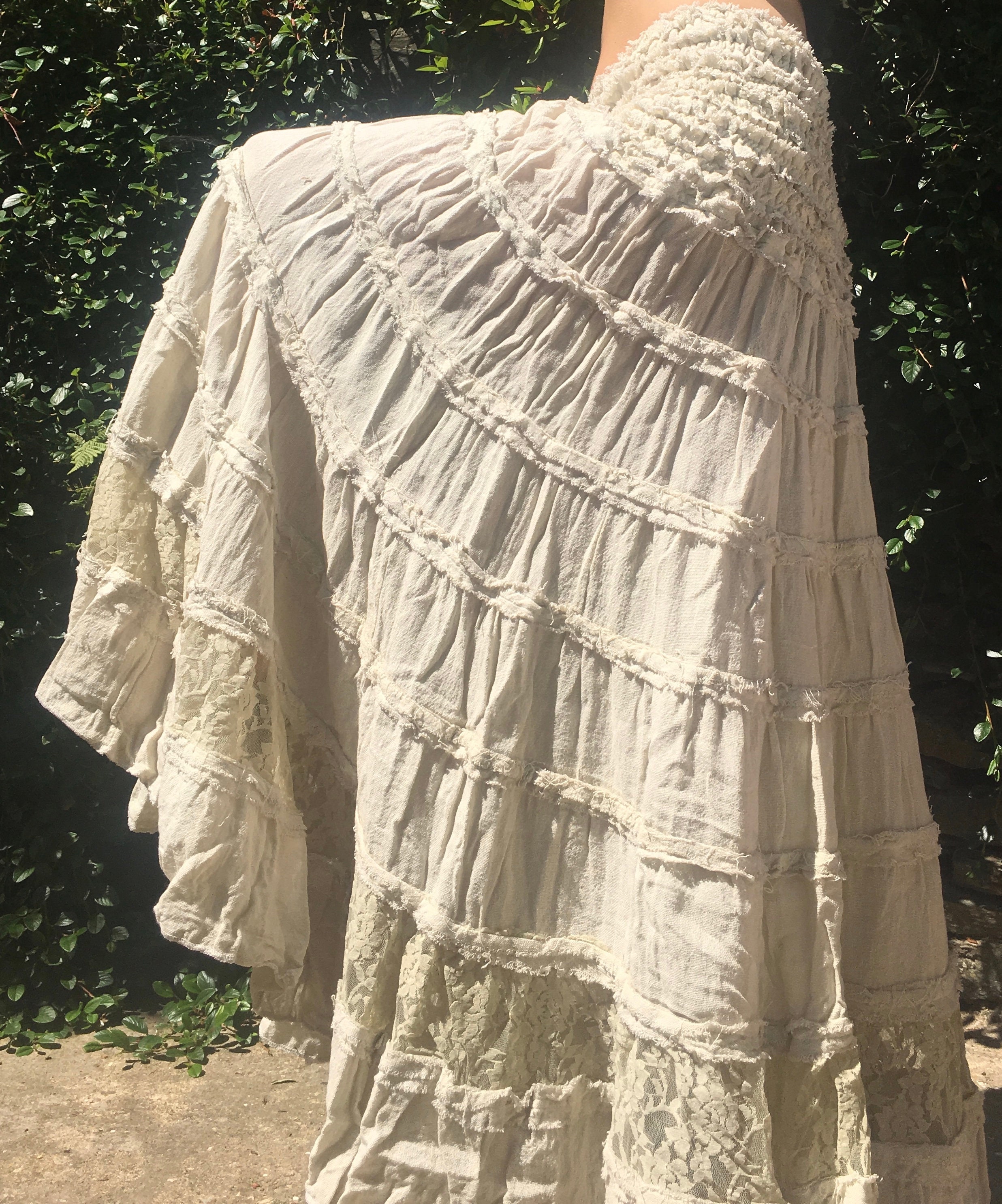 Gypsy Rag Skirt Etsy UK