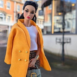 Poppy Parker ORANGE Jacket Integrity Toys Fashion Royalty NU Face Barbie 12 inch  doll .