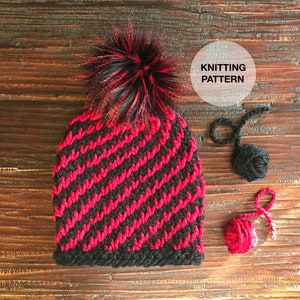 Spiral Up Beanie Knitting Pattern