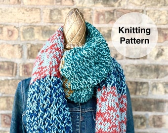 Mix and Marl Scarf Knitting Pattern