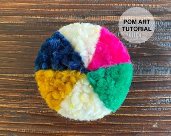 Pie Chart Pom Art Tutorial