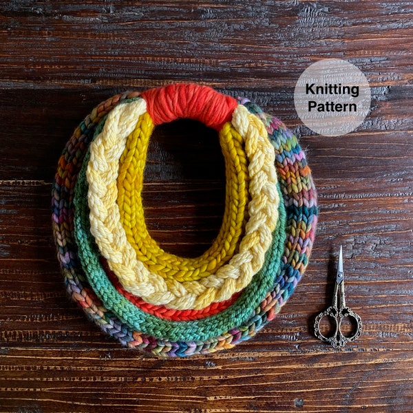 Cozy Cord Cowl Knitting Pattern