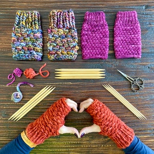 Homebody Fingerless Mitts Knitting Pattern image 2