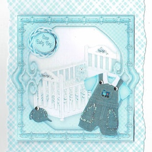 Paquete de 2 adornos decorativos para tarjetas y manualidades, 10 cm x 10 cm