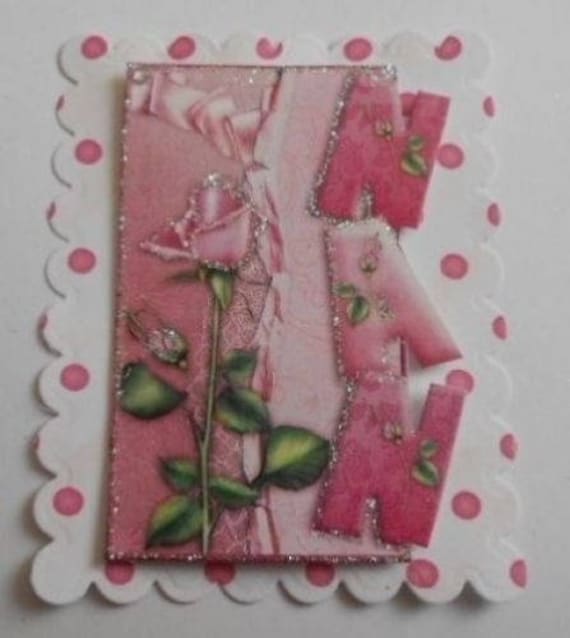 PK 2 Nuevo Rosa Bebé Niña ADORNO TOPPERS PARA TARJETAS O MANUALIDADES