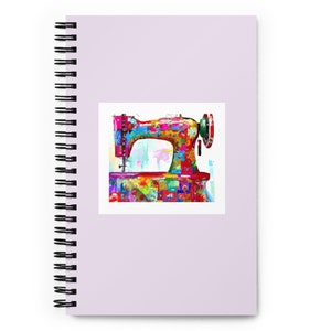 Rainbow Sewing Machine Notebook - Sewing Notebook - Sewing Journal - Quilting Journal - Gift for Quilter