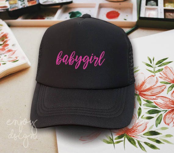 baby girl trucker hat