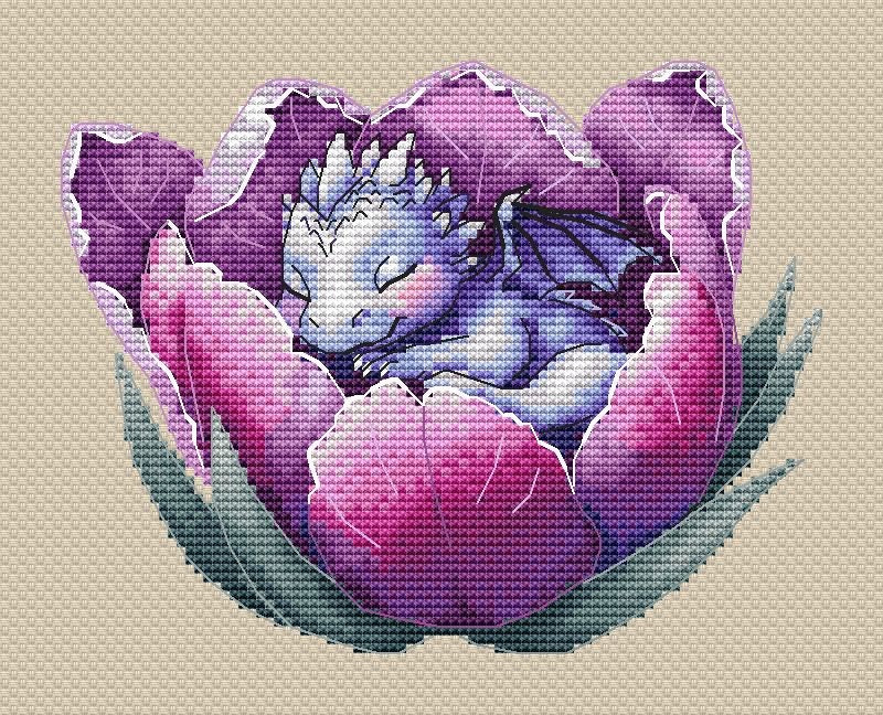 Moohue Kreuzstich-Set Für Anfänger – Blumen-Motiv 30x44 Cm, 14 CT Stoff Mit ägyptischer Baumwolle