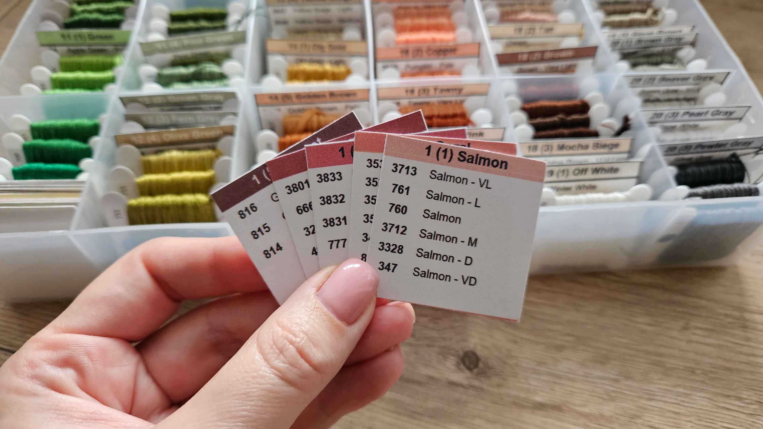 Just got my threaded dmc color card! Floss organization here I come! 😍 DMC  has been sold out for a while, but I got the same one from 123stitch.com in  about a