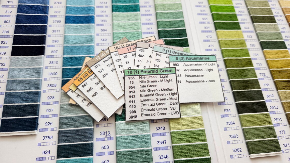 Dmc 117 Thread Name Chart.pdf DMC Floss Embroidery Organization System | DMC Thread Charts PDF ...