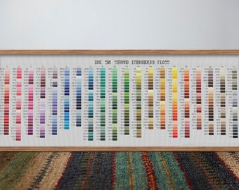 KIT DMC Tarjeta de colores para punto de cruz