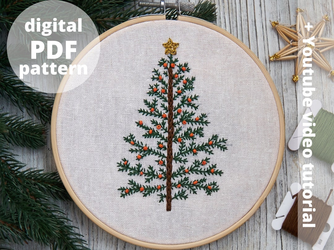 PDF Pattern+ Video Tutorial | Beaded Christmas Tree | Christmas Hand ...