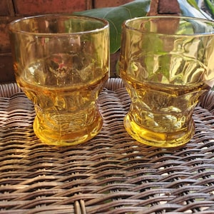 Bernstein Georgische Libbey Gläser; Saftglas 2er Set