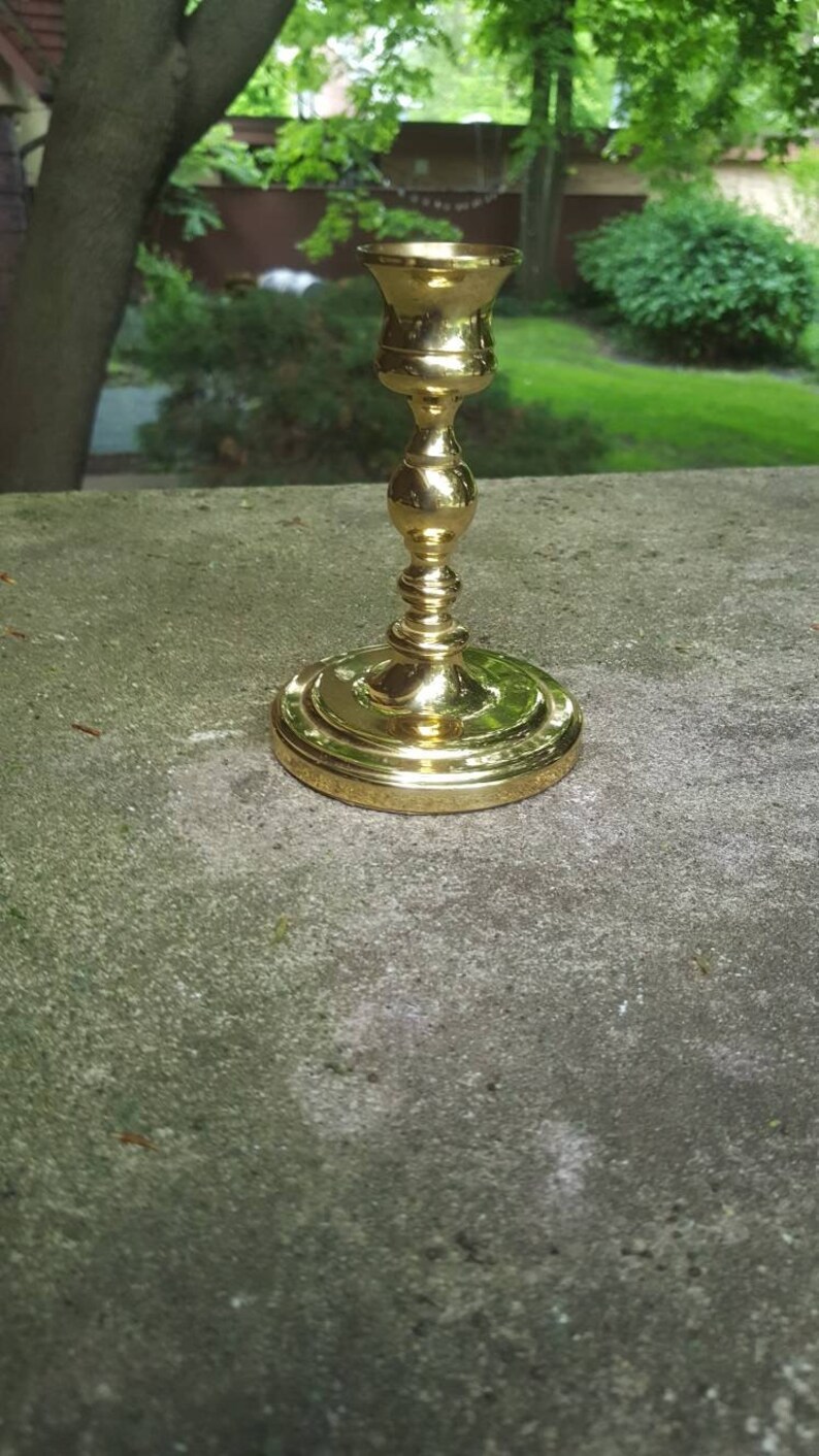 Vintage Brass Candlestick Holder Great Vintage Decor Vintage Etsy
