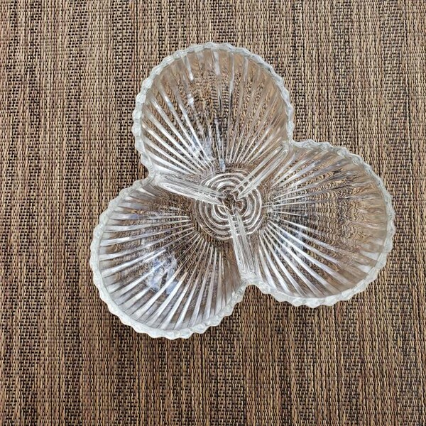 Crystal Relish Dish Etsy